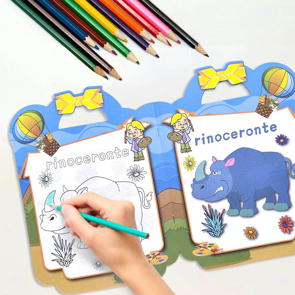 

Baby Painting Coloring Book Simple Picture Books Children's Educational Painting Tools Kindergarten Graffiti Coloring Book