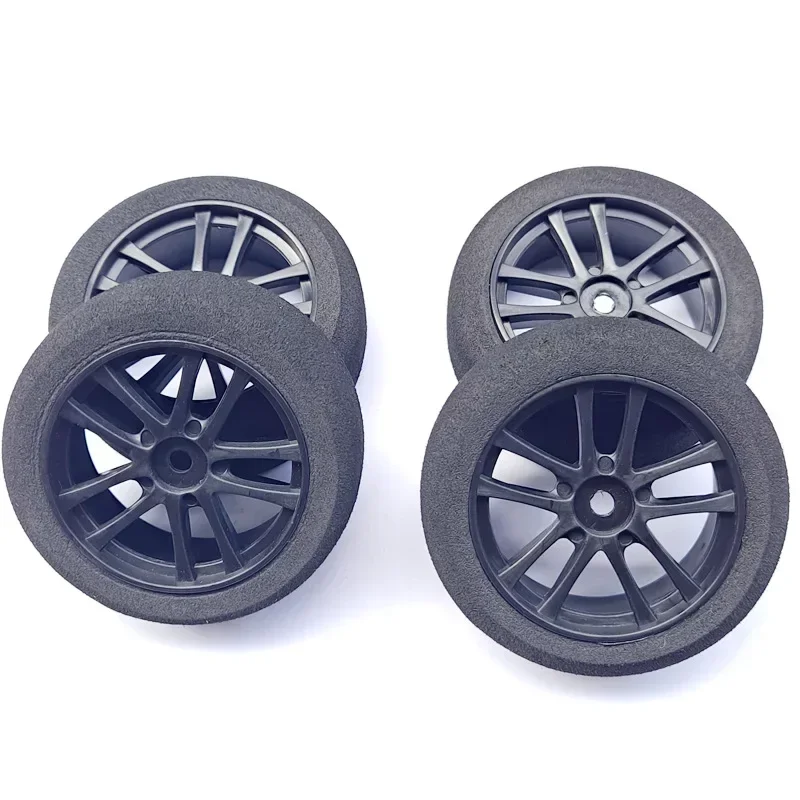 

4Pcs 66mm Sponge Foam Wheel Tire Tyre for 1/10 RC Buggy RC Off-Road Car Racing Rally Car Drift Car HSP Sakura Tamiya