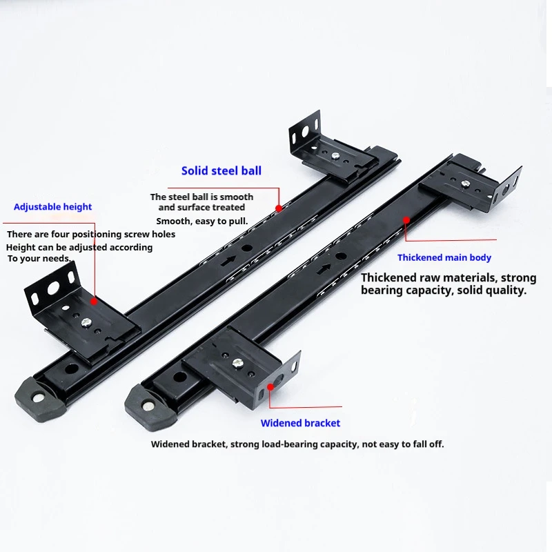 مكتب الكمبيوتر لوحة المفاتيح قاعدة رفع السكك الحديدية 27 35 واسعة قسمين دليل السكك الحديدية الكرة درج السكك الحديدية #2