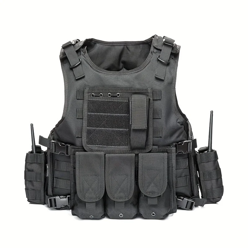 YAKEDA Chaleco Táctico MOLLE Resistente para Entrenamiento Exterior