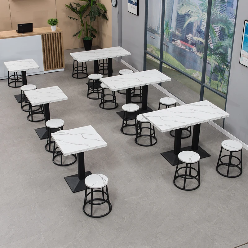 Fast food table and chair combination, milk tea shop, barbecue breakfast, burger shop, commercial catering, light meal, noodle s