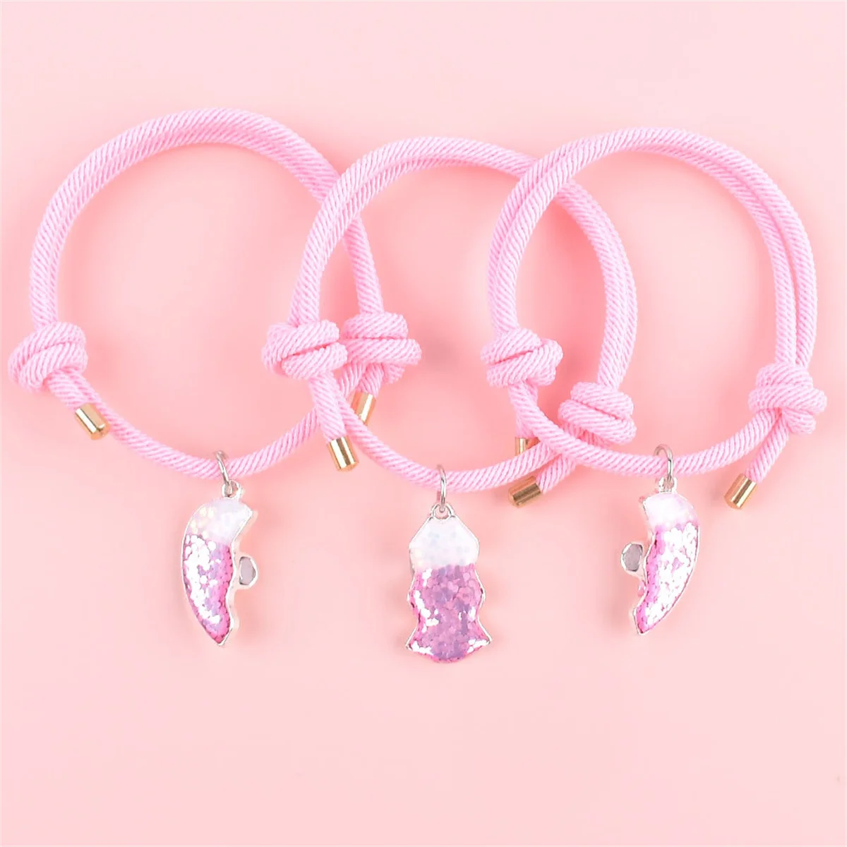 3 قطع الحب البريق المغناطيسي سوار رائعة سحر اليد حبل العصرية تنوعا مجوهرات اكسسوارات حزب الديكور اليومي هدية