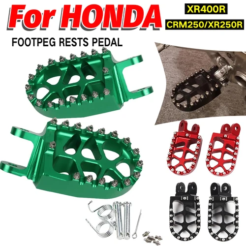 Reposapiés de bicicleta de cross, estriberas, piezas de Pedal para HONDA CRM250, CRM 250, XR250R, XR400R, XR 250R, 400R, XR 250, R 400 R, accesorios