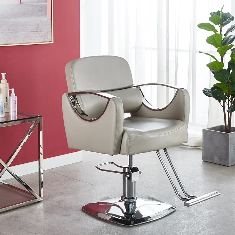 

Personalized Equipment Barber Chair Salon Hair Shop Professional Hydraulic Barber Chair Leather Rubber Cadeira Furniture