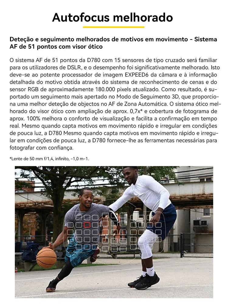 【Do Brasil】Nikon D780 Full Frame DSLR Digital SLR Câmera Fotógrafo Profissional Fotografia 24.50MP 4K Câmeras de Vídeo 780