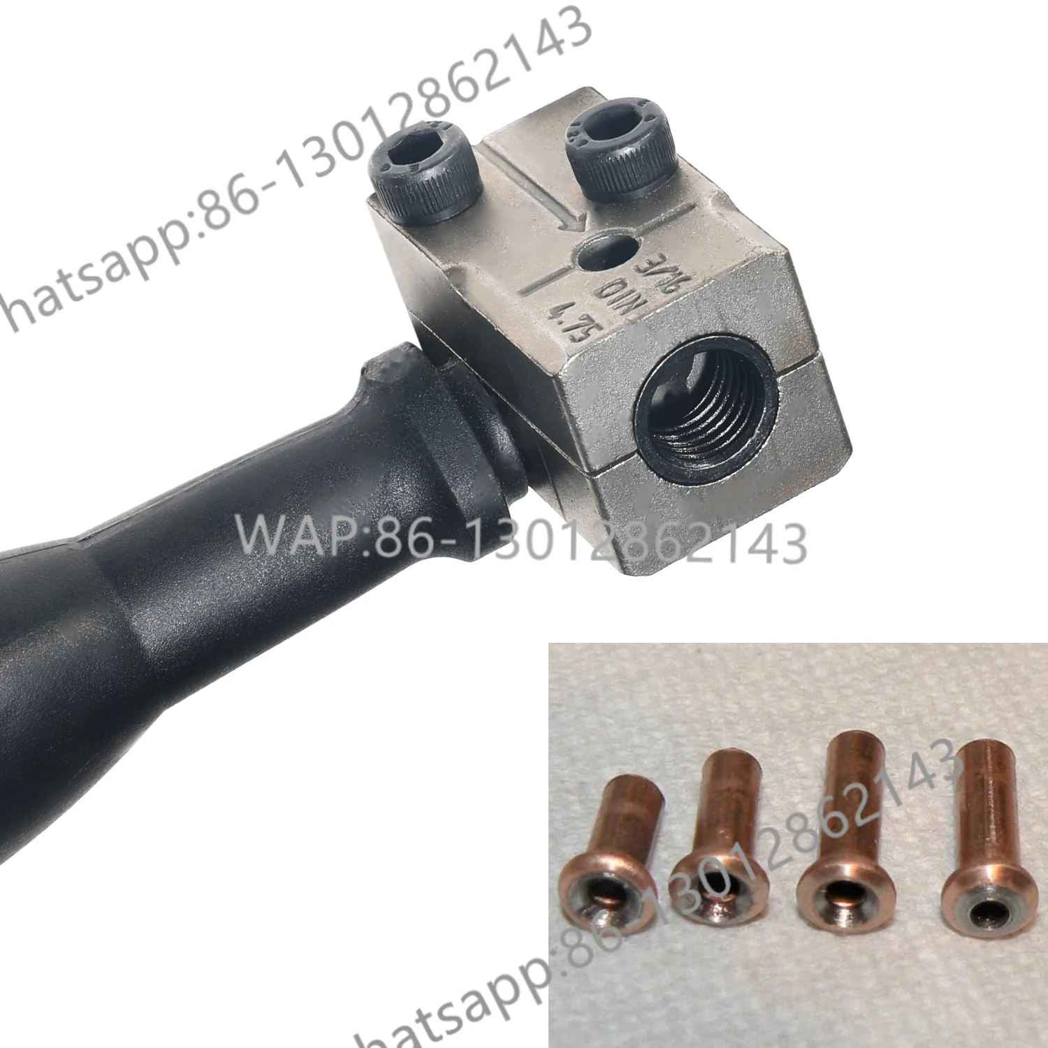 3/16in Double Flaring Tool Metal Handheld Brake Line Double Tool for Motorcycle Automotive Truck Brake Line Flaring Tool