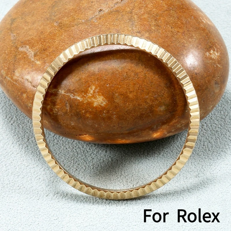 Stainless steel bezel For original Rolex Land-Dweller Day-Date Sky-Dweller Datejust FLUTED BEZEL stainless steel dog tooth ring