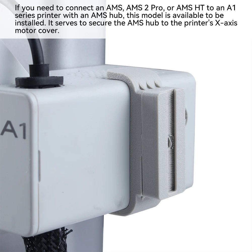 Upgraded AMS Hub Bracket For Bambu A1 Series Safety Fixing Cable AMS Hub Bracket  For 3D Printer  Parts