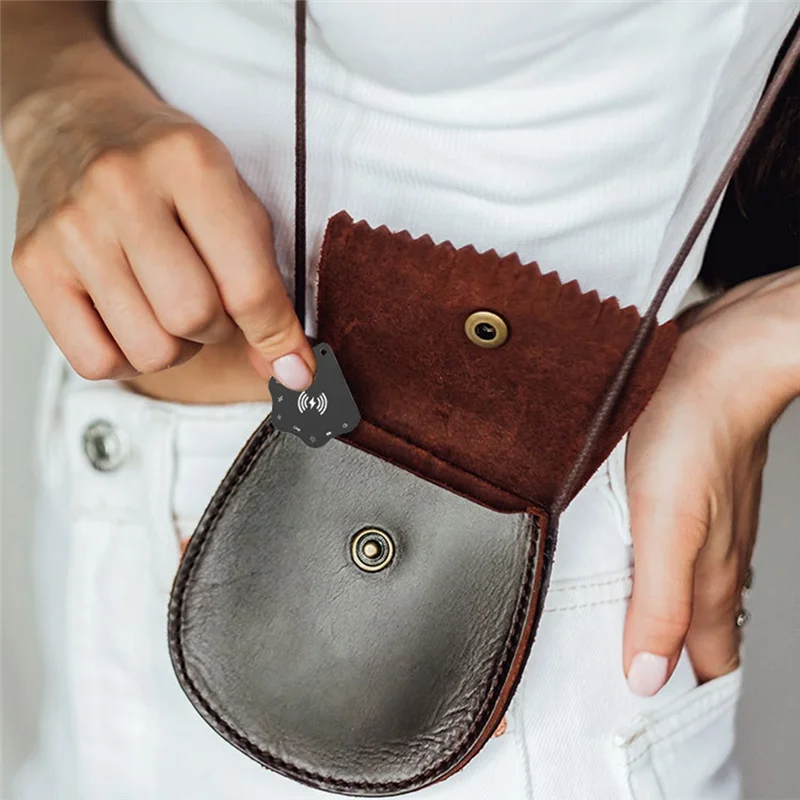 Ультратонкая карта слежения с беспроводной зарядкой для Find My Smart Tag, кошелек-трекер, чемодан, сумка, локаторabgi