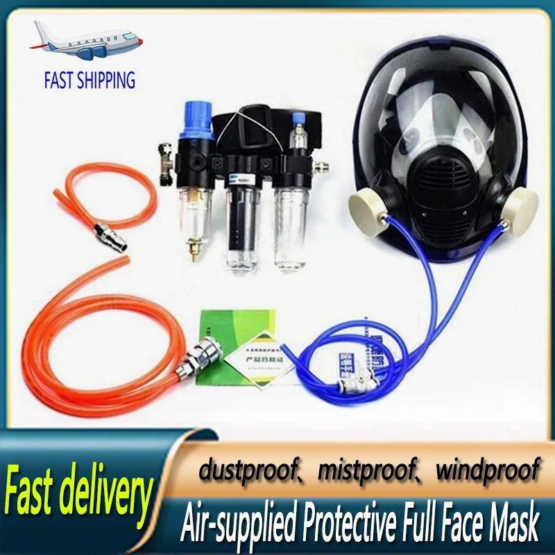 High quality Functional Air-Supply Industrial Respirator System 6800 Air-Supply Full-Face Mask protection work Gas MaskFull mask