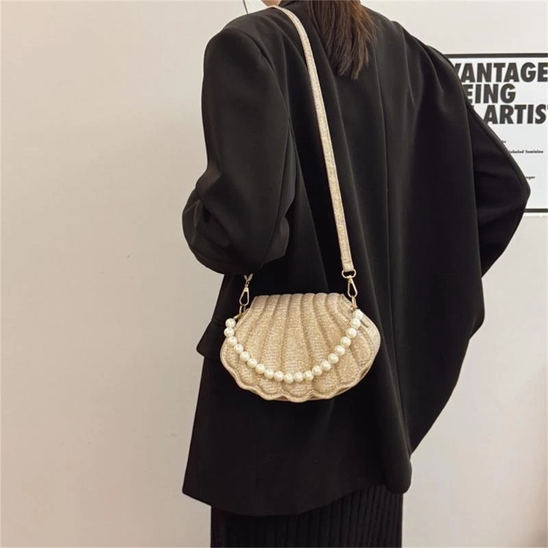 A3PE Stylowa torebka w kształcie skorupy w kształcie torebki na ramię dla kobiet odpowiednich na każde wydarzenie