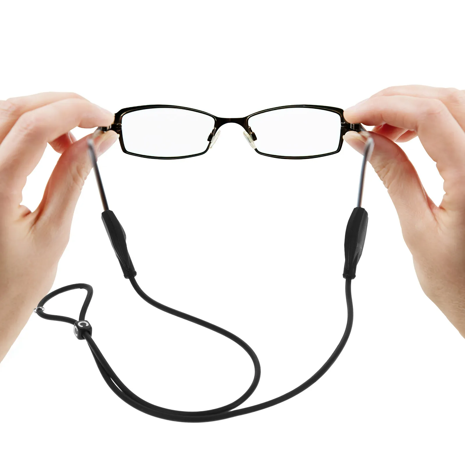 

6Pcs Eyeglass Cord Silicone Straps Adjustable Non-Slip Glasses Retainer for Sports Water Activities Comfortable Portable Glasses