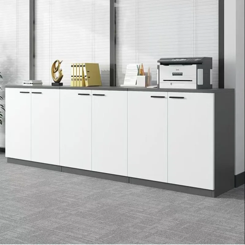

Widened and thickened wood, low cabinet data storage, storage, file partition