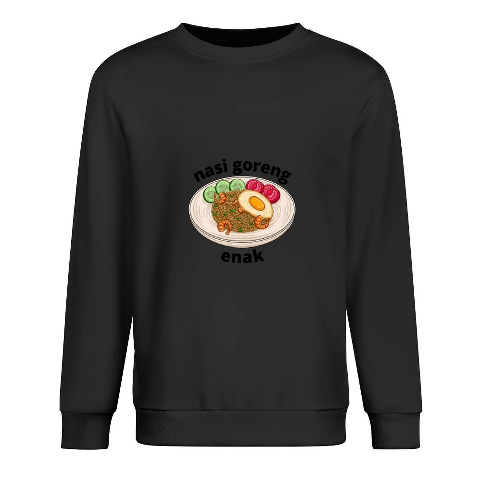 

nasi goreng, enak Pullover men's sweat-shirt set autumn jacket men anime clothing winter clothes sweatshirt for men
