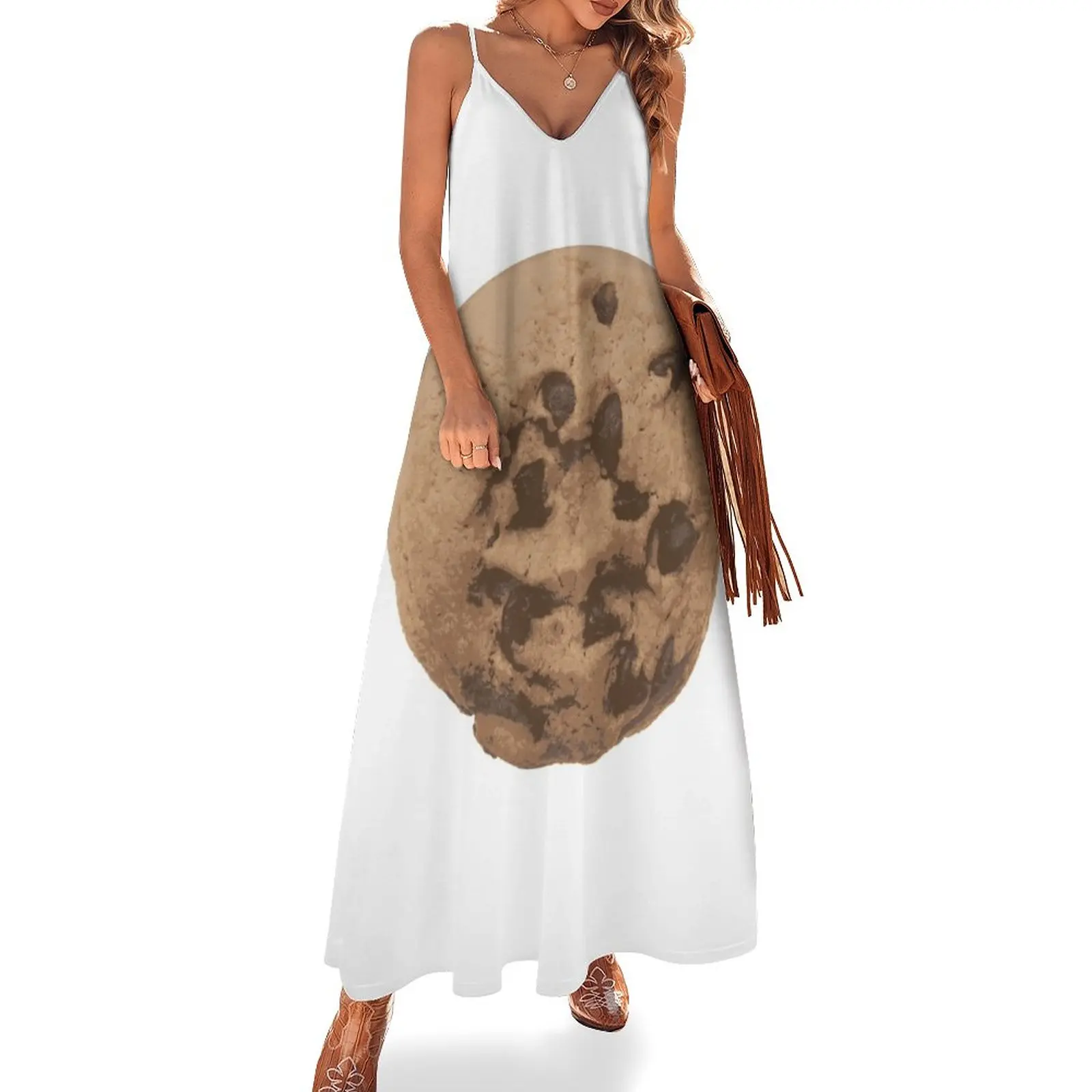 

It's Cookie Time Sleeveless Dress Women's evening dress chic and elegant woman dress Women's summer skirt long sleeve