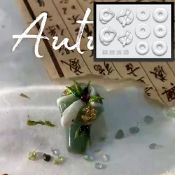 1pc Snake Jade Buckle  Acrylic Nail  Mold Nail Art Decorations  Silicone Nail Stamping Plate Nail ProductsNail Accessories