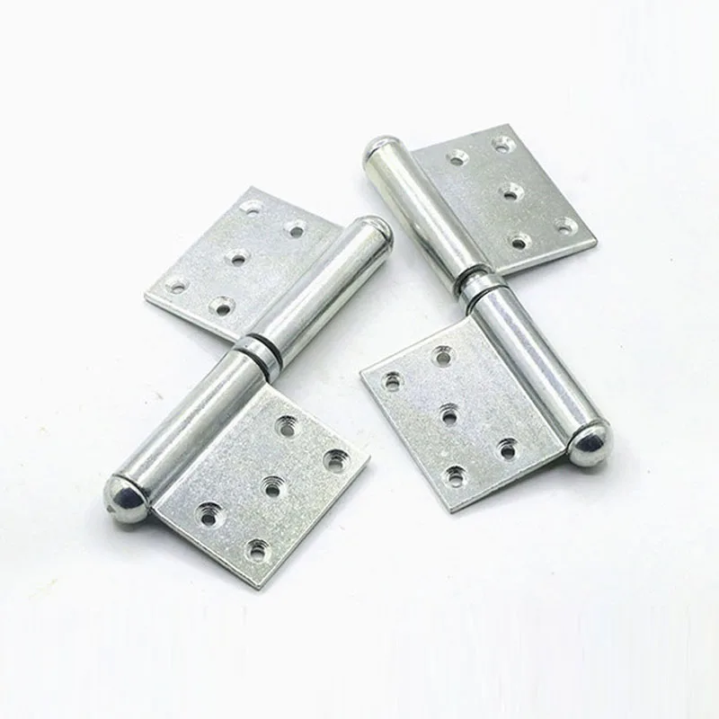 Galvanized Iron Heavy-Duty Hinge Fireproof Door Flag-Shaped Pivot Iron Detachable Safety Exit Door Hinge Accessories 7 Inches