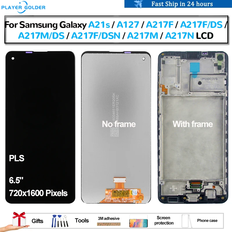 

PLS For Samsung Galaxy A21S A217 A217F A217F/DS A217M/DS A217N Pantalla lcd Display Touch Panel Screen Digitizer Assembly Repair