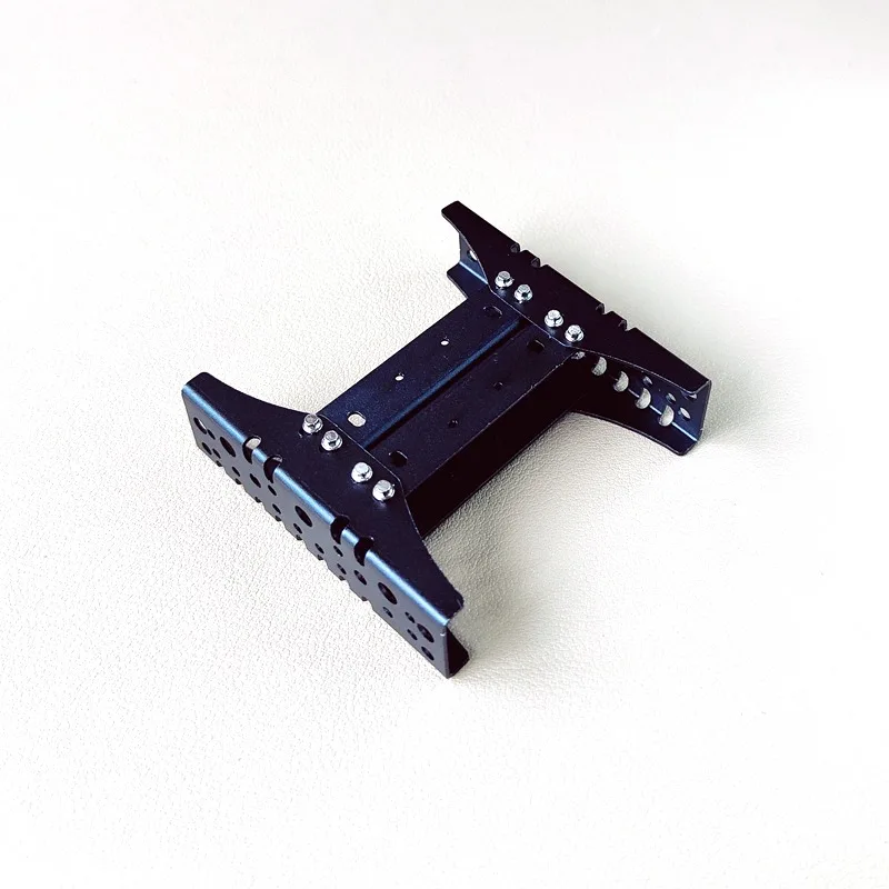 Simulación de Metal, doble viga transversal para camión Tamiya RC 1/14, remolque volquete Scania Benz Actros Volvo MAN, piezas DIY