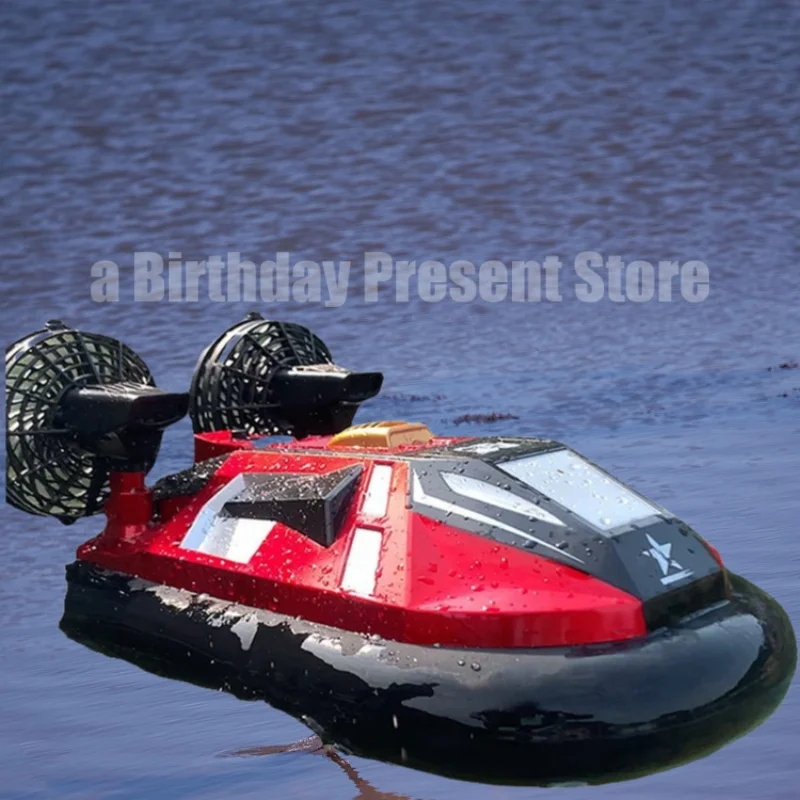 2.4g Amphibious Hovercraft Four-Way Simulation Speedboat Rc Toy High-Speed Land Water Game Childrens Interactive Gift