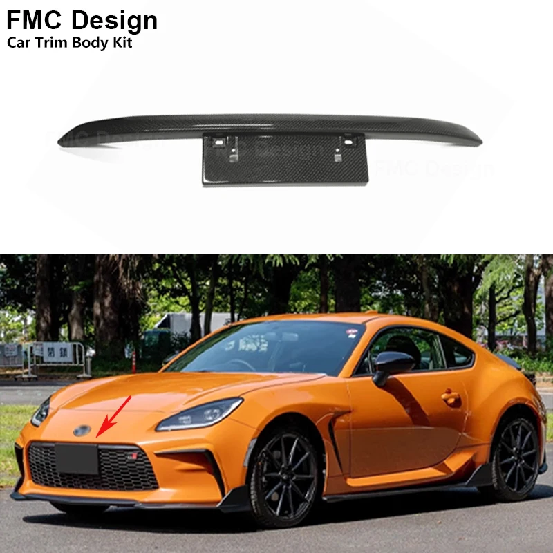 

Carbon Fiber Car Front Intake Grille Air Vent Cover Trim Foglamp Mesh Frame For Toyota GR86 BRZ ZD8 2022-2023 Parts Body kit