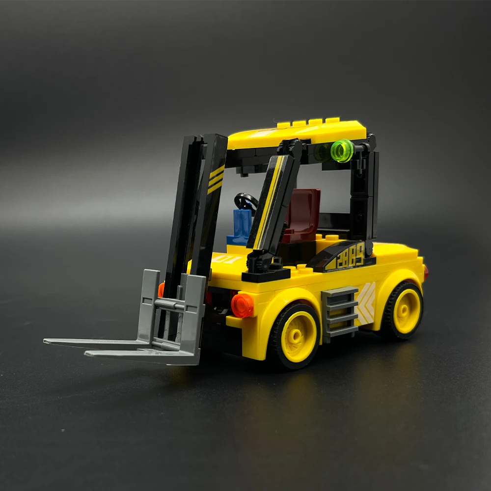 94PCS Engineering Forklift Building Blocks Set, Mini Construction Vehicle Bricks DIY STEM Toy, Birthday Gift for Kids Boys Girls
