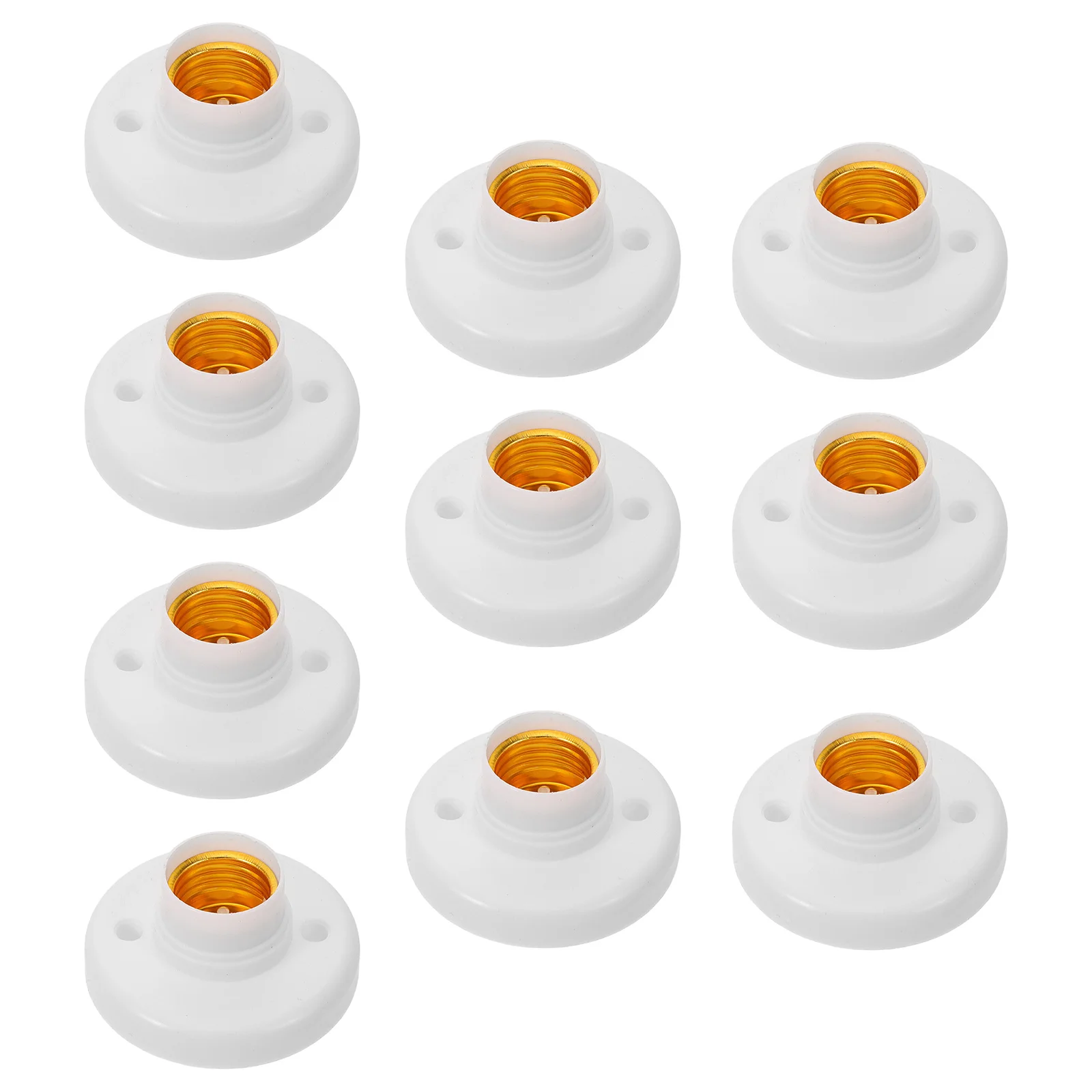 

10Pcs Heavy Duty Lamp Socket Base E27 Light Holder for Retro Pendant Lamp Repair Bulb Holder Household Light Fixture Parts