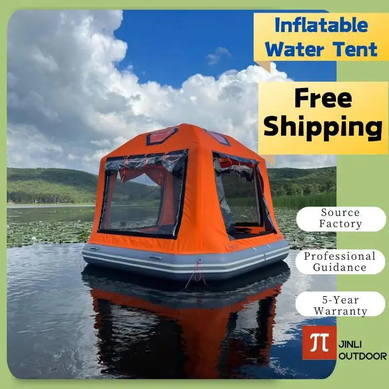 

[Глобальная доставка]Популярная плавающая палатка для улицы, ПВХ, рыболовная платформа, туризм для озера и парка, кемпинга, лодки, водный дом