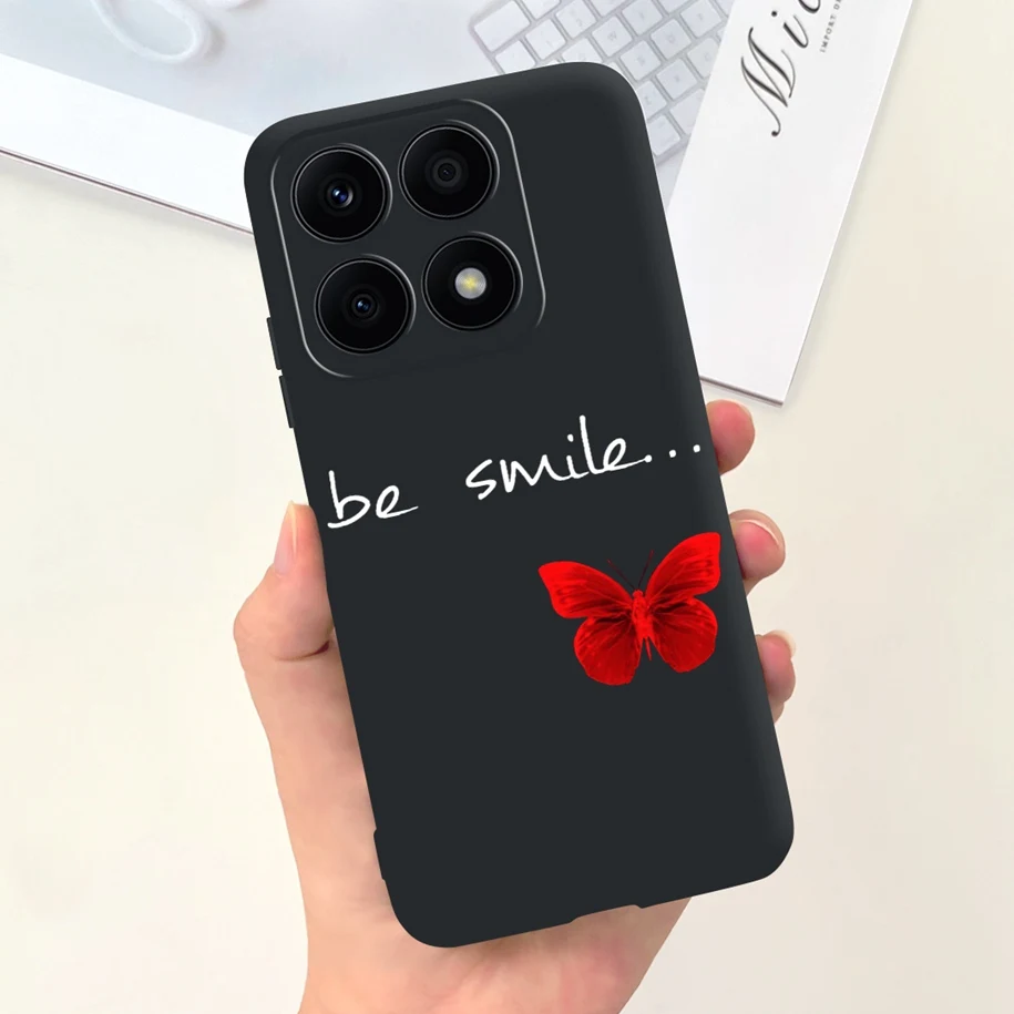 For Honor X8a Case CRT-LX1 CRT-LX2 CRT-LX3 Shockproof Silicone Cover Soft TPU Back Funda For HonorX8a 2023 Flower Protect Bumper