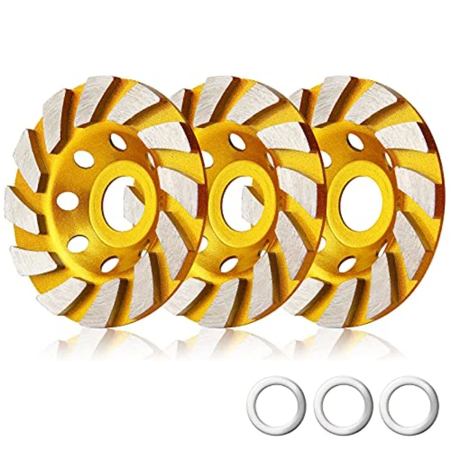 

Pieces Diamond Cup Grinder 4 Inch Concrete Turbo Diamond Grinding Cup Wheel 1 Segs Heavy Duty Angle Grinder Wheels for Angle Gr