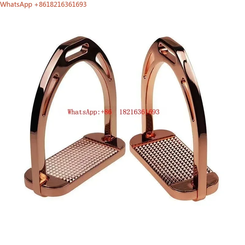 Limited Offer Adult Equestrian Riding Equipment Rainbow Colored Aluminum Alloy Stirrups And Boots