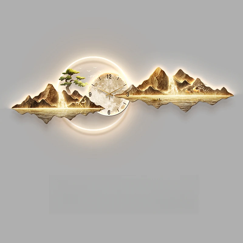 Light Luxury Clock Wall Aesthetic Creative Xenomorph Led Wall Watch Fashion Nordic Living Room Reloj De Pared Home Decoration