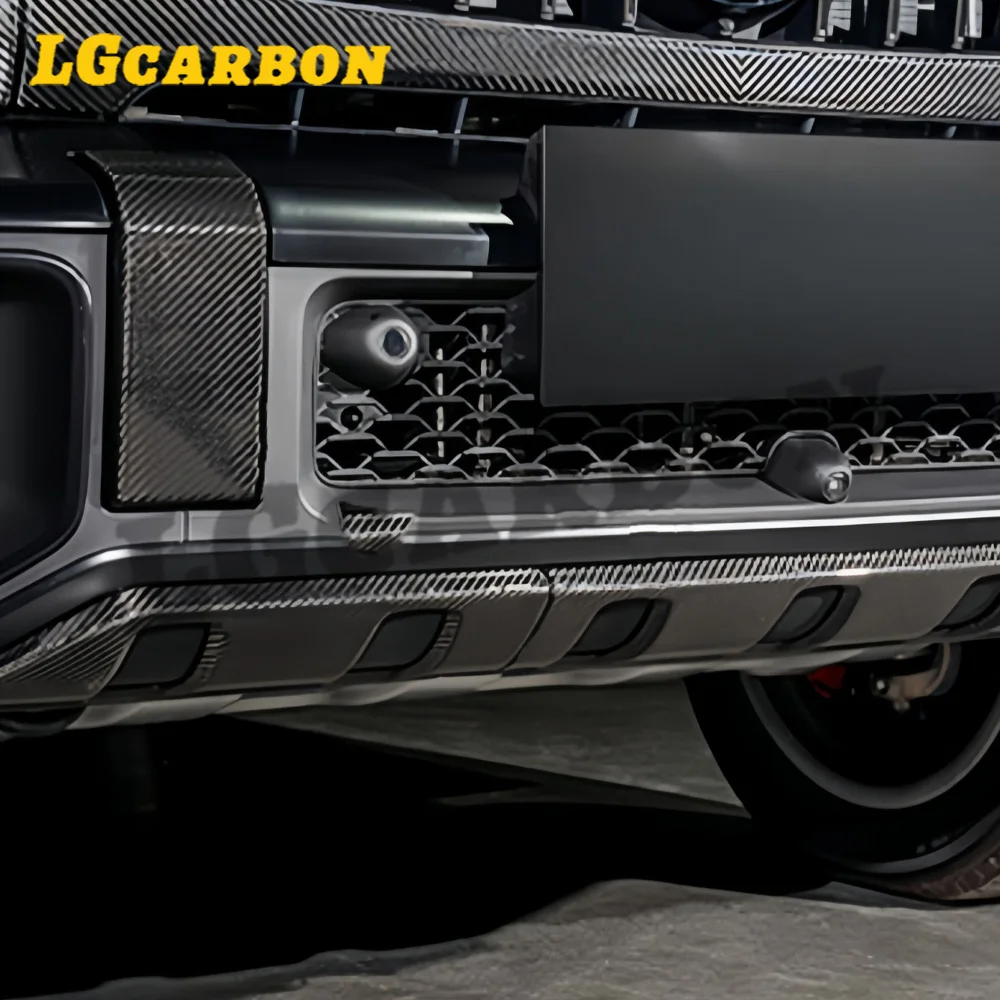 غطاء حماية المصد الأمامي من LGcarbon لسيارة Mercedes Benz G-Class W465 G63 AMG مادة ألياف الكربون الجافة