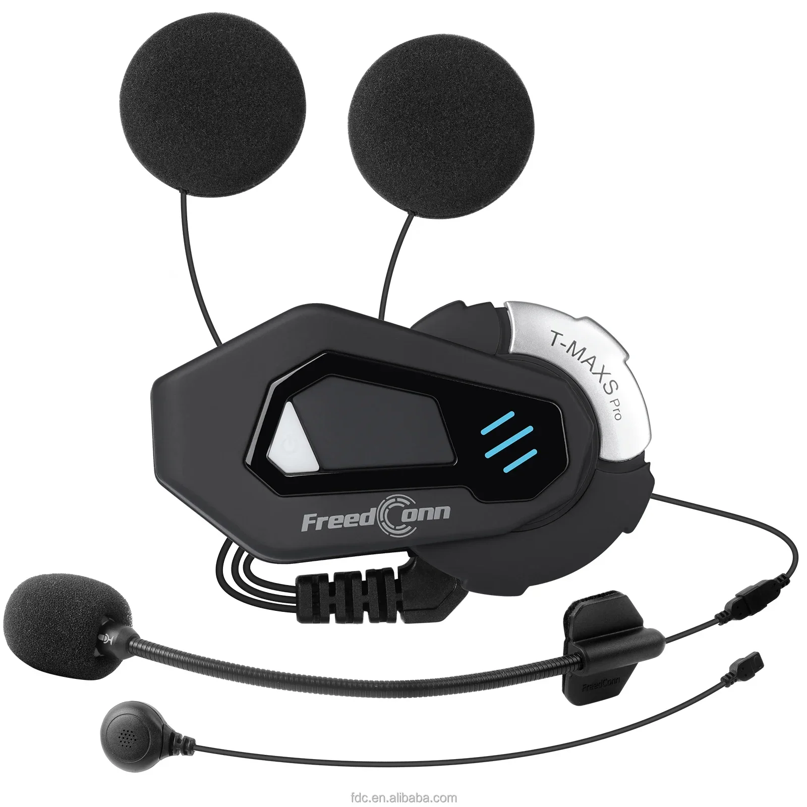 T-MAX S PRO Freedconn Bluetooth Intercom Headset One-click Access to Music Sharing Full Duplex Intercom among 6-10 Users