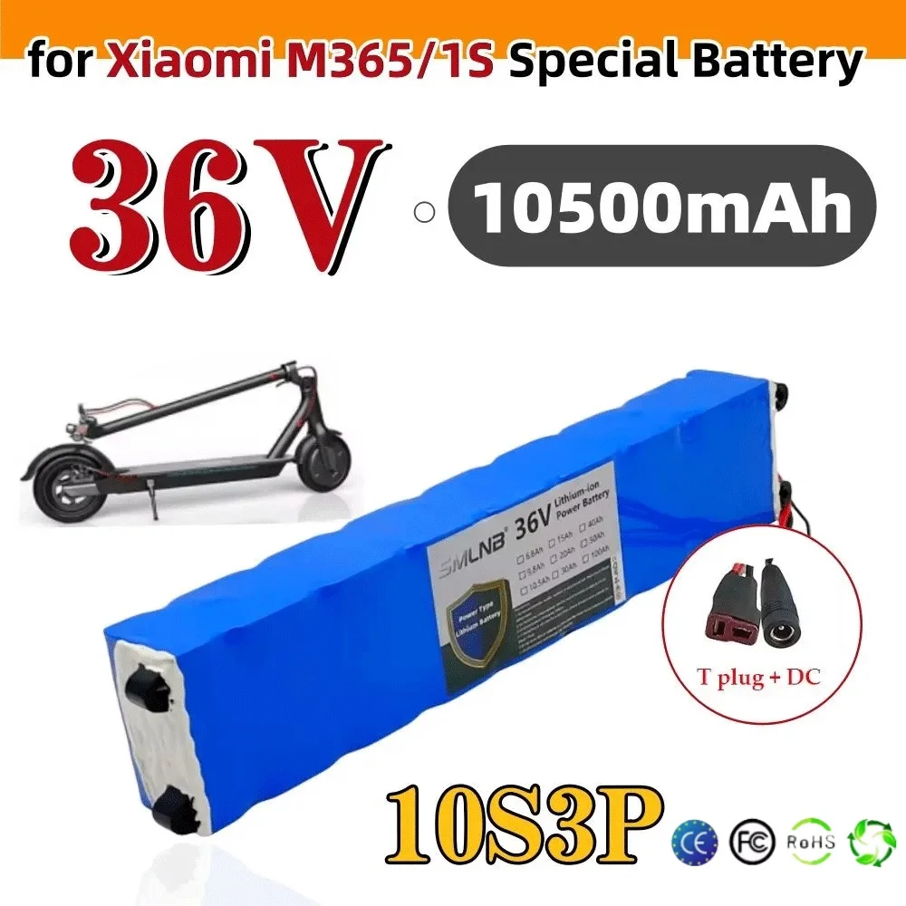 10S3P 18650 36V 10500mAh Battery Suitable For Xiaomi M365/M365pro New Electric Scooter Battery Lithium-ion battery pack with BMS