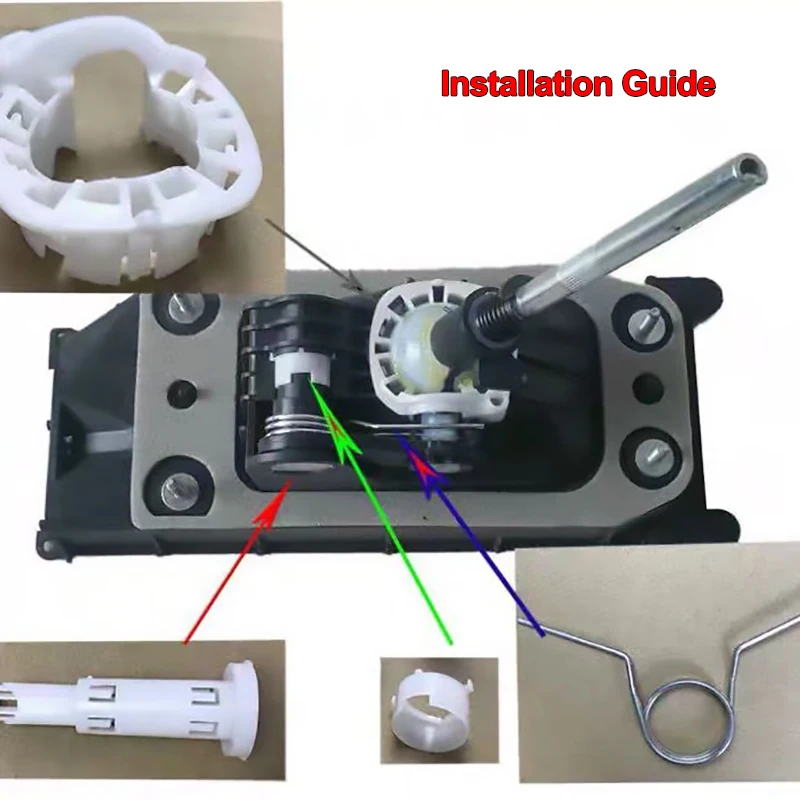 Skoda fabia roomster 5j citigonfセレクターギアスティック用レバーペンブッシングベアリングシェル修理キット2005 2006 2007 - 2020