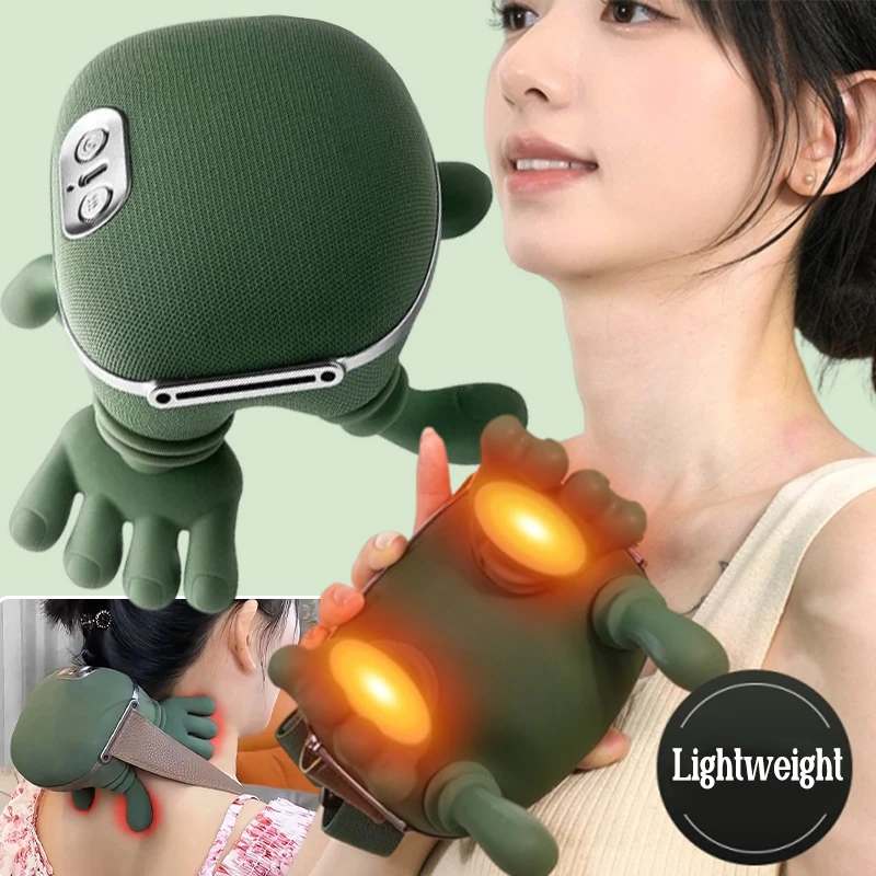 

Electric Bionic Finger Neck Shoulder Massager Wireless Neck Cervical Trapezius Kneading Massage USB Charging Motor Masajeador