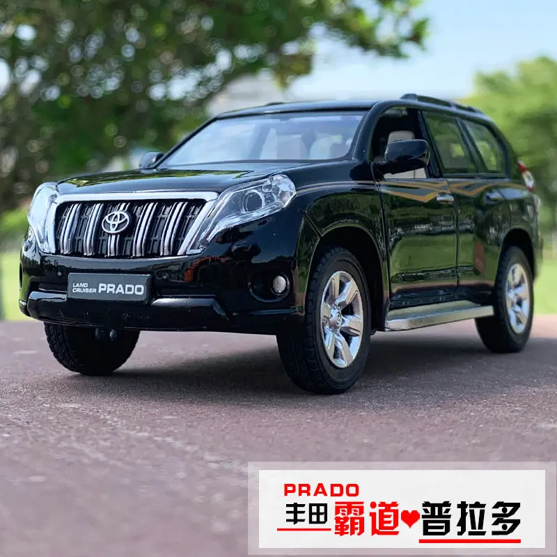 1:32 TOYOTA LAND CRUISER PRADO Alloy Metal Sound and light Car Model Toys With Pull Back For Kids Birthday Gifts A177