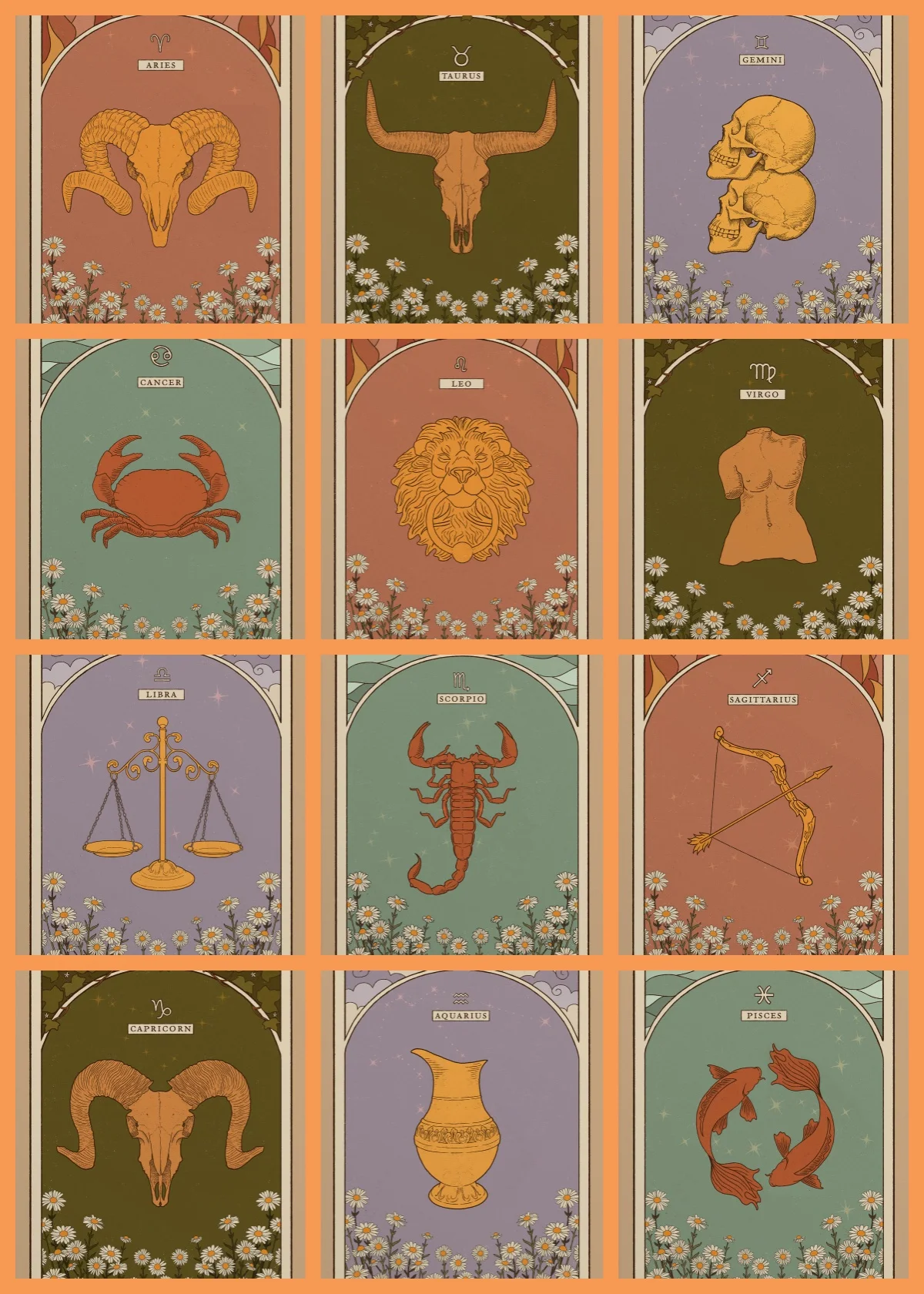 

Custom Zodiac 12 House Tarot Keychain Front Constellation Back Custom Text Name Enthusiasts Tarot Use Zodiac Chart Gift Friends