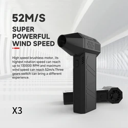 AMNVOLT X3 130000 RPM 풍속 52 메터/초 터보 제트 팬 터보 팬 산업용 덕트 팬 브러시리스 모터 자동차 건조기