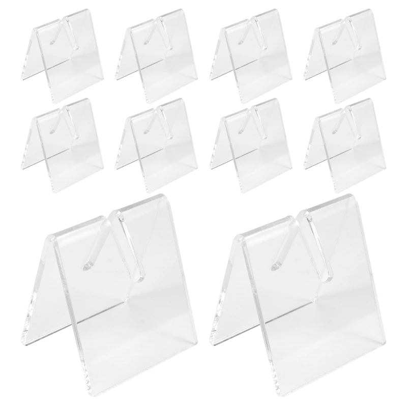 10PCS Clear Acrylic Knife Blade Display Stand Holders Folding Knife Display Stand Holder Pocket Knives Showcase Rack