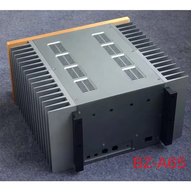 KYYSLB Mit Level Meter Alle Aluminium Verstärker Chassis Klasse a Kühlung Power Verstärker Fall Diy Box CNC Vorverstärker Shell