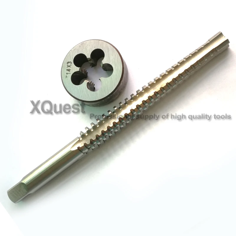 2pcs Trapezoidal thread tap Round Die set Tr8x2 Tr10x2 Tr12x2 Tr14x3 Tr16x3 Tr18x3 Tr20x3 Trapezoid dies Taps T14 10x3 12X3 16X4