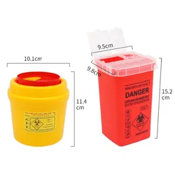 Waste Tattoo Needle Cartridge Permanent makeup Blades Accessories Sharp Tool Disposal Collection Bucket Storage Box