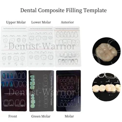 1set 3Pieces Dental Composite Resin Filling Practise Template Teeth Morphology Board
