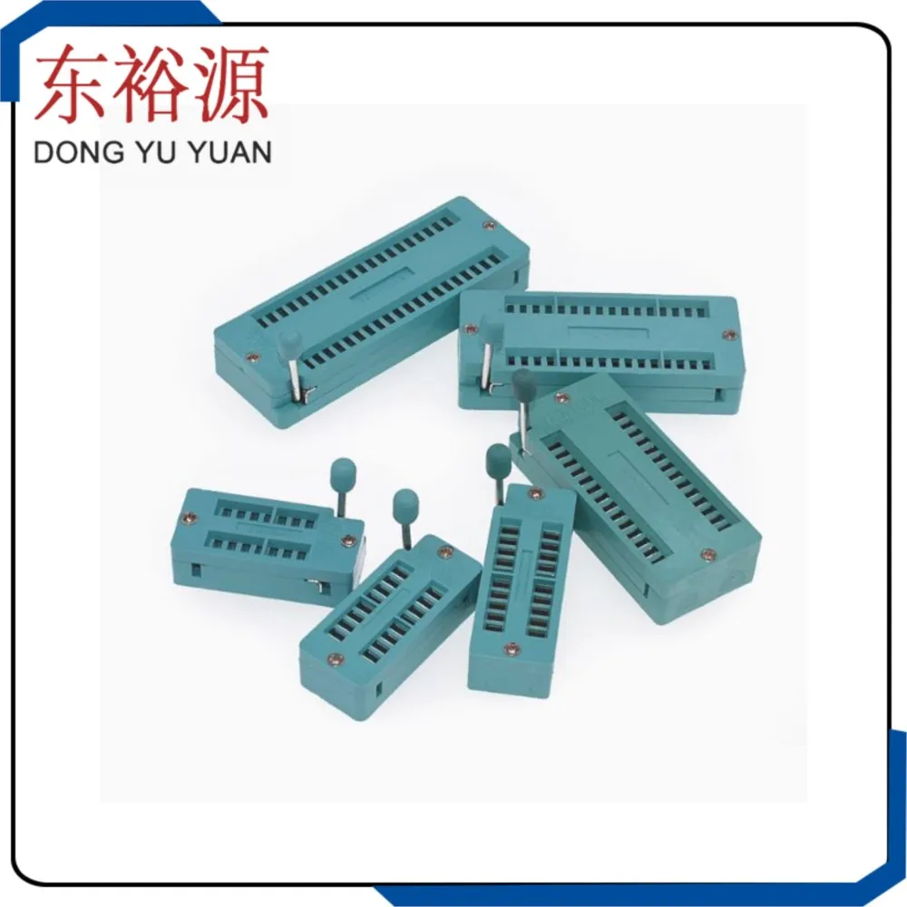 2PCS 18P/20/24P/28P Ic Socket Test Universal 18Pin 20Pin 24Pin 28Pin 32Pin 40Pin 14PIN Zif 14P DIP 16Pin Seat Zif Socket 16P