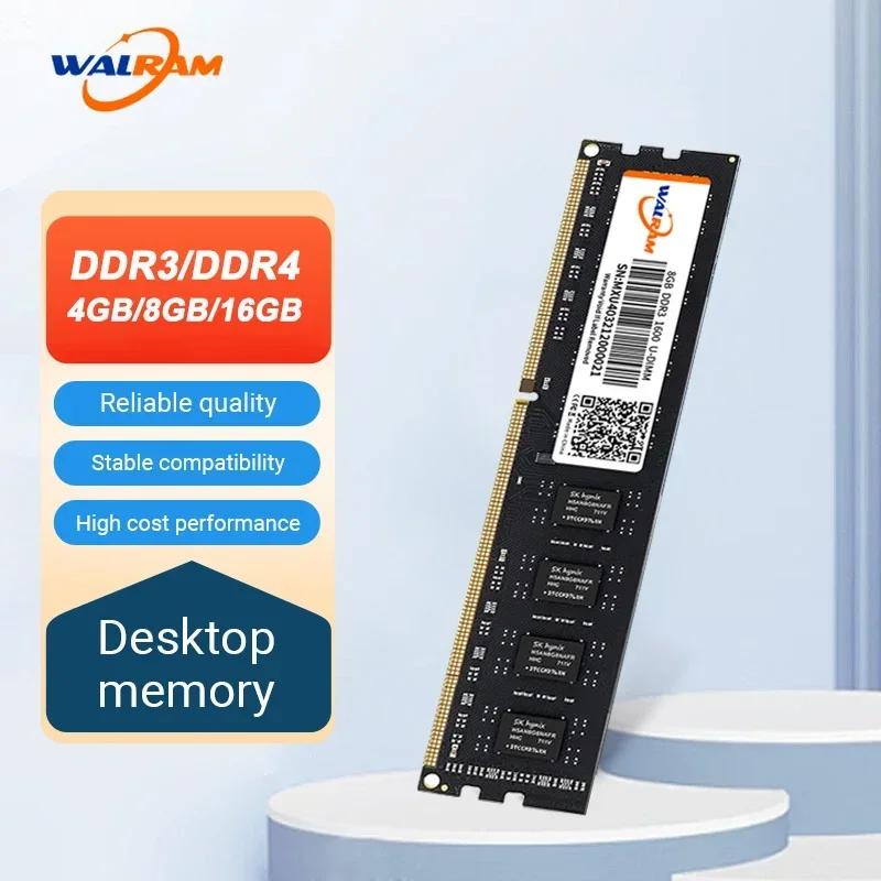 

Walram Memoria Ram DDR3 8 ГБ 4 ГБ 1600 МГц 1333 МГц Настольная внутренняя ОЗУ DDR4 16 ГБ 3200 МГц 2666 МГц 1,2 В Компьютерная память UDIMM для ПК