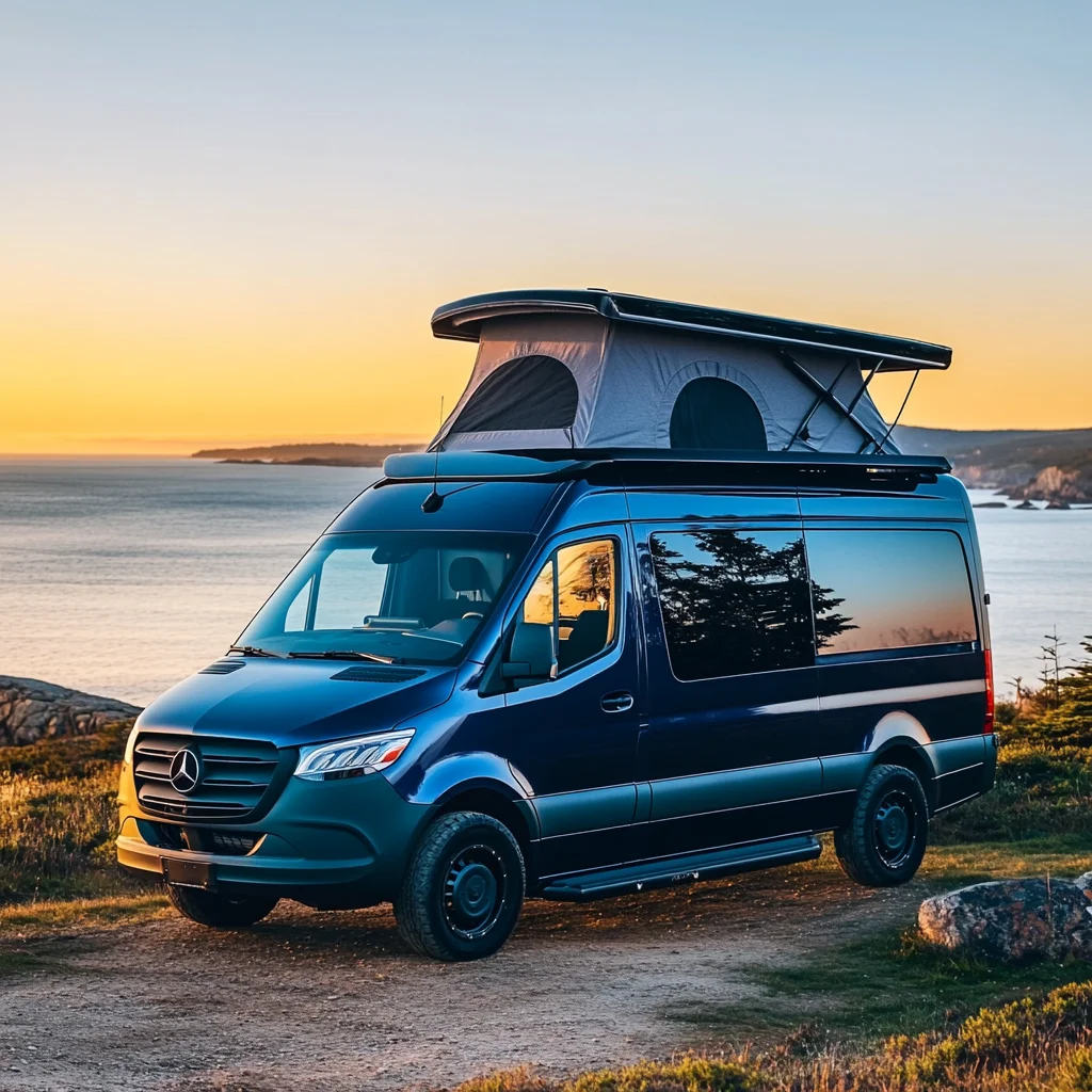 Campervan Conversion Kit Lightweight Rooftop Tent Carbon Fiber Rooftop Tent Hard Shell 4 Persons