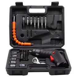 Cordless Electric parafusadeira Screwdriver Rechargeable Lithium Battery Mini Drill 3.6V Power Tools Set Household Maintenance