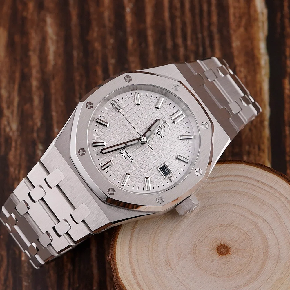 

ENITON 41mm NH35 Business relojes para hombre Luxury Night Light Waterproof Men's Watch relojes autom á ticos para hombre